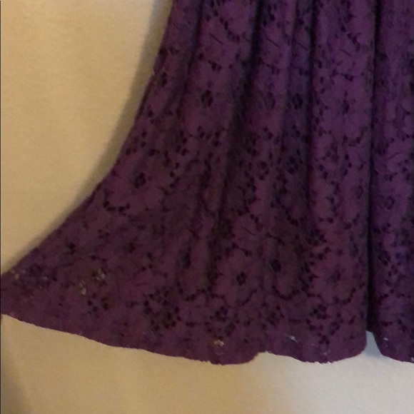 Purple lace mini dress - Picture 4 of 4